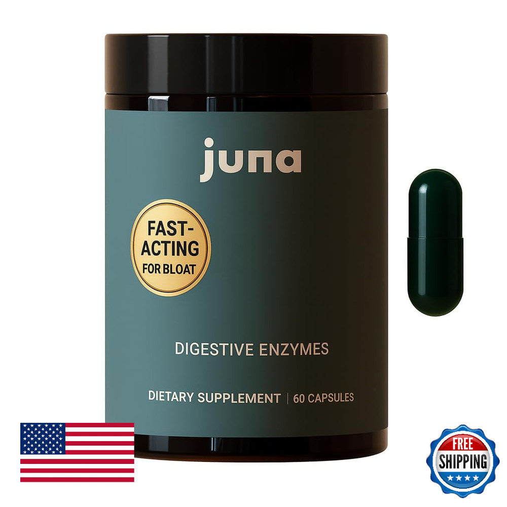Juna Detox Digestive Enzymes & Probiotic - Bloat, Gas, IBS Relief