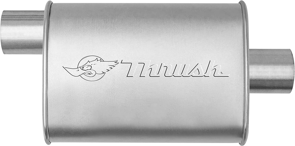 Muffler Mellow Performance Tone Inlet 3 Pipe Connection Offset Outlet 3 Center