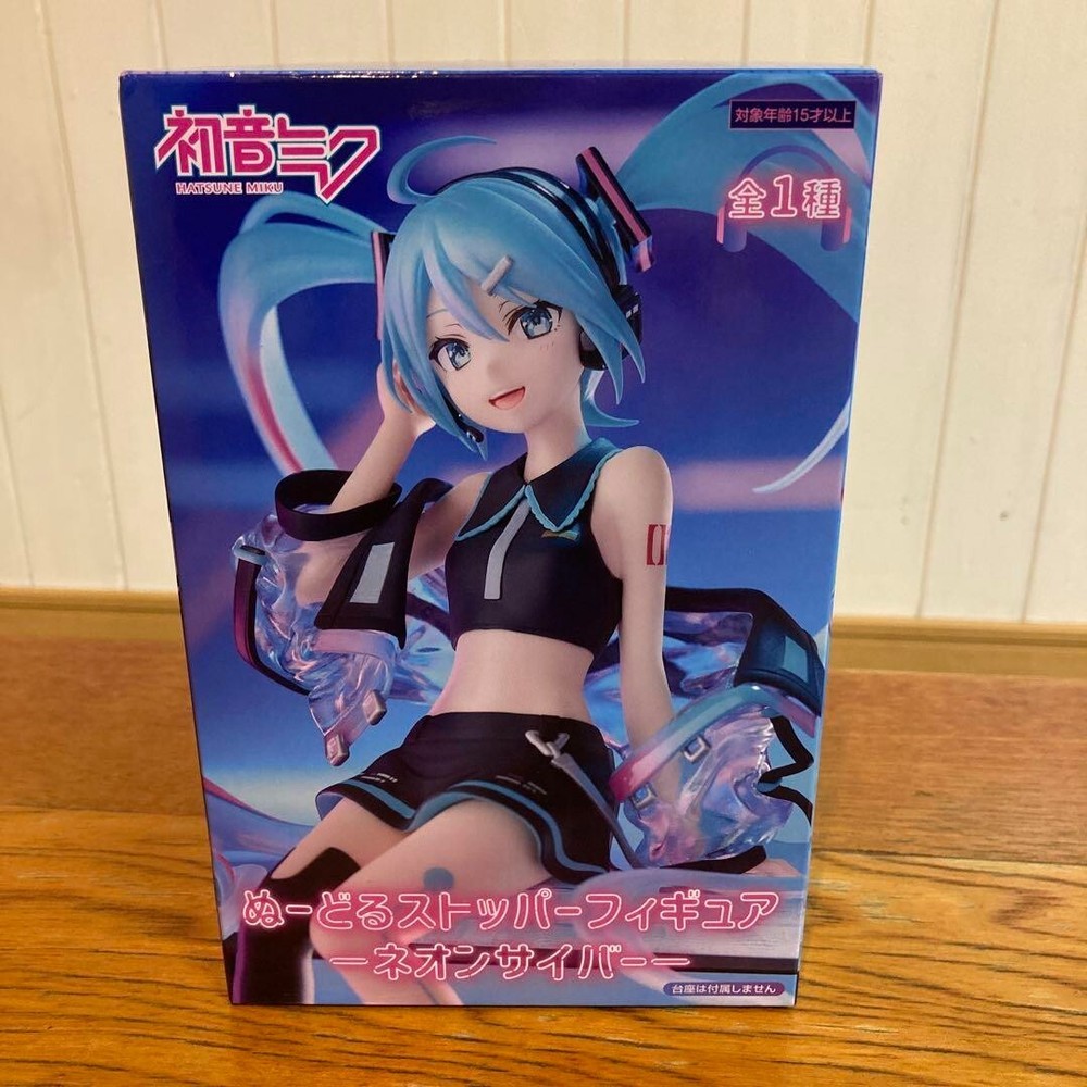 Hatsune Miku Neon Cyber Noodle Stopper Figure Anime JAPAN FuRyu
