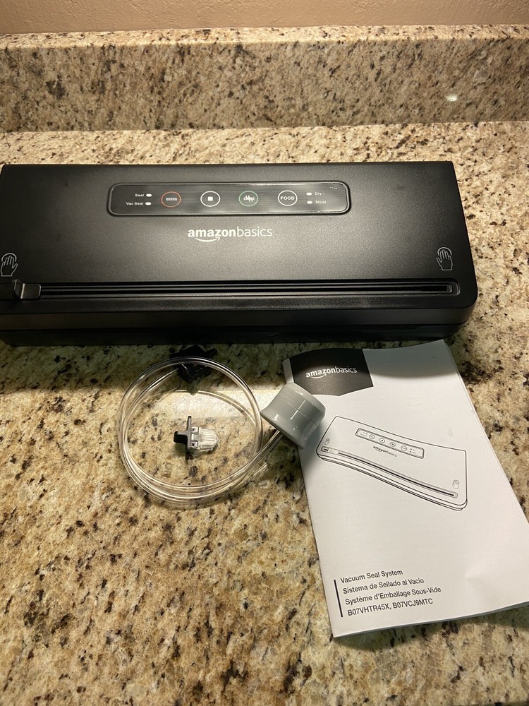 AmazonBasics Vacuum Seal System Black - Used Like New Tested Works Perfectly 2020102-image