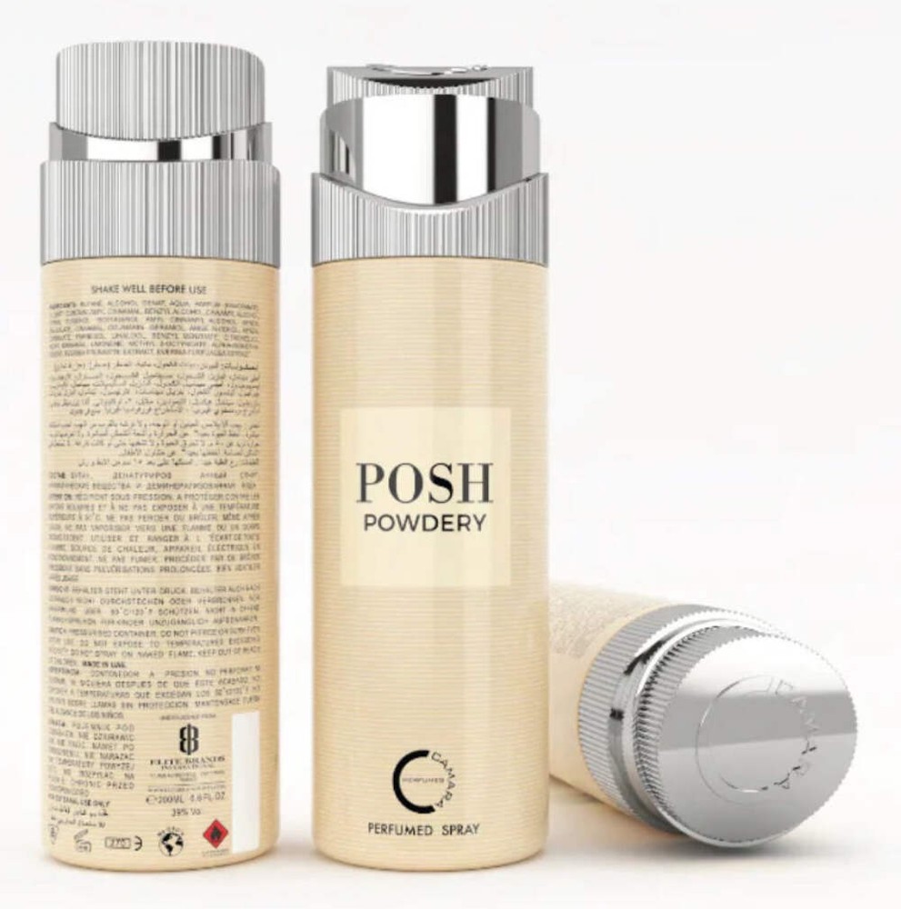Posh Powdery Camara Perfumed Spray 6.6oz Made in UAE