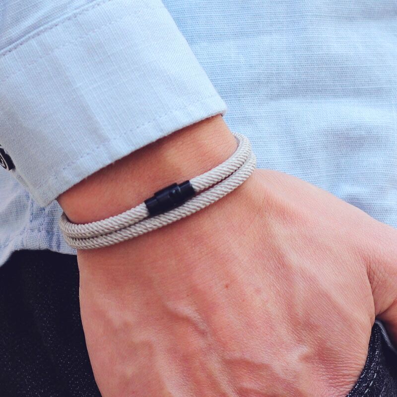 New Minimalist Men Rope Bracelet Double Layer Women Bracelets Accessories