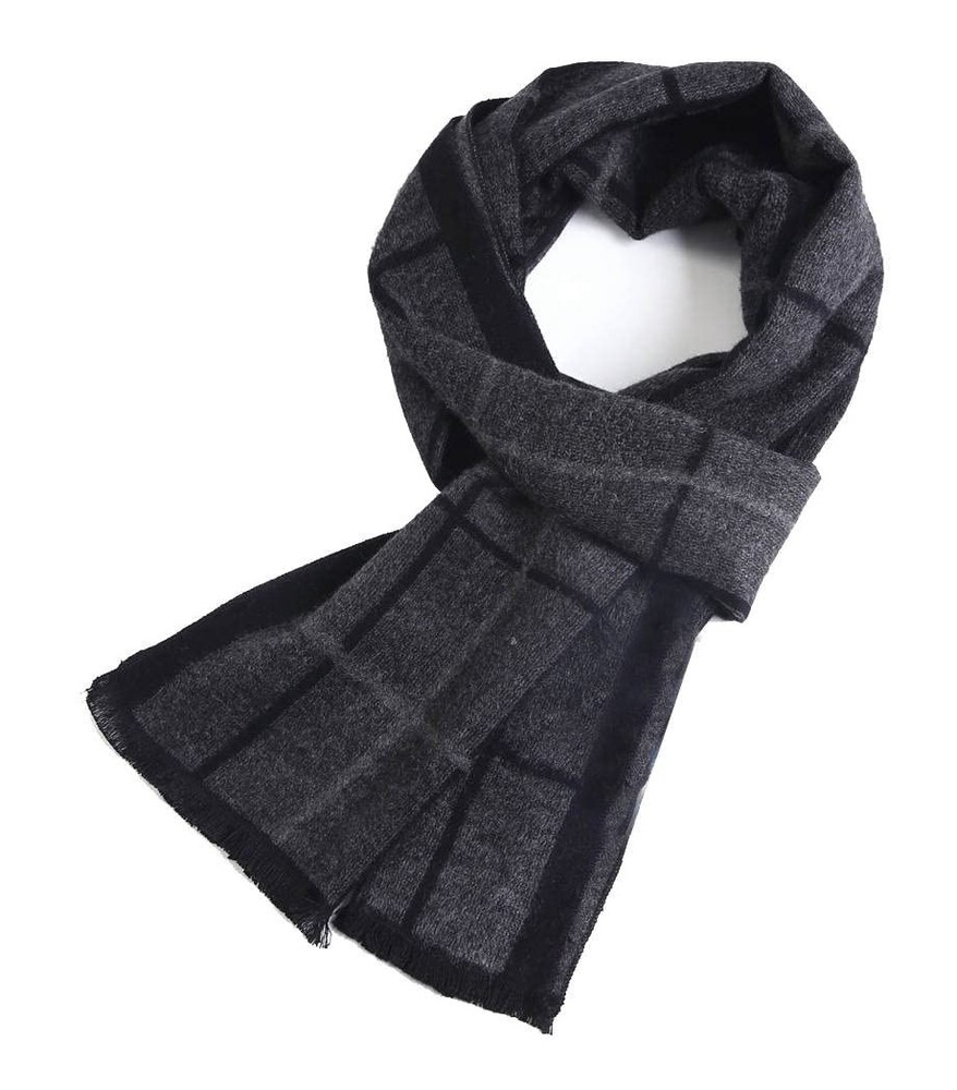 Men's Soft Warm Long Winter Scarf with Cashmere Feel