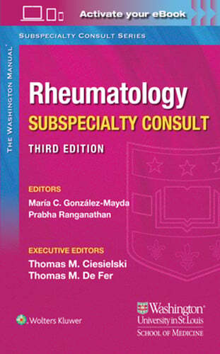 Washington Manual Rheumatology Subspecialty Consult by MD Gonzalez, Maria, Dr.