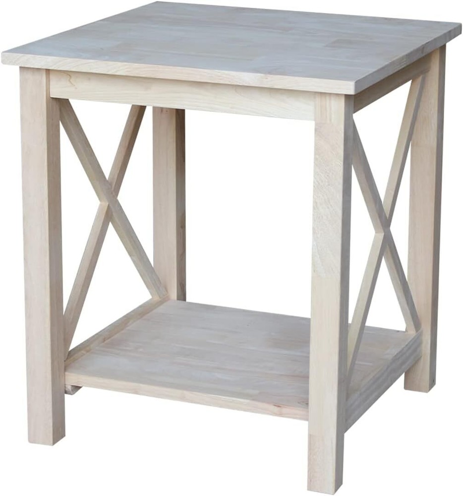 International Concepts Hampton End Table, Unfinished