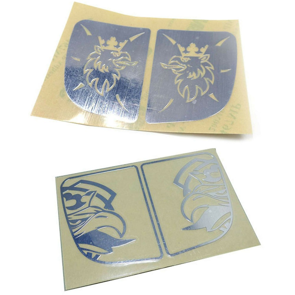 Metal Chrome Side Window Decal for Tamiya 1/14 Scale RC Trucks