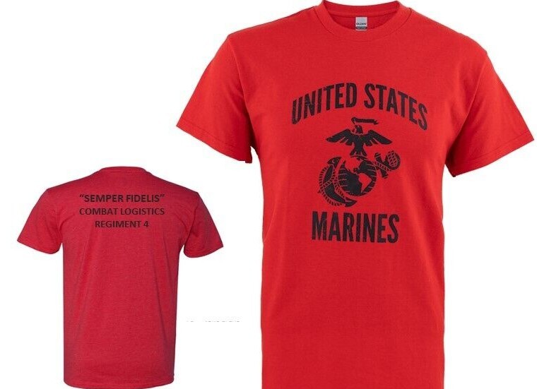 USMC Combat Logistics Regiment 4 Officially Licensed Two-Sided Shirt-image