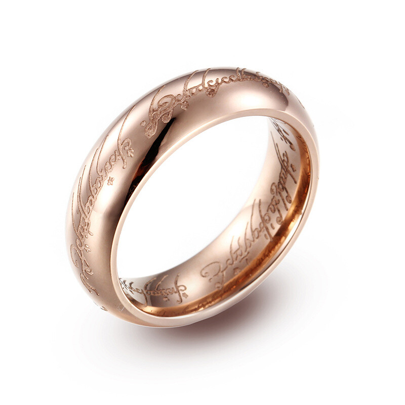 Stainless steel accessories new cool Lord of the Rings men's titanium steel ring