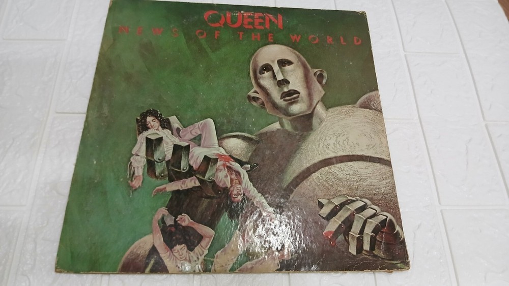 Queen News Of The World Mega Rare LP Record Emi Vinyl India Indian VG++