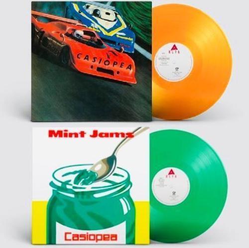 Casiopea Mint Jams Clear Green Vinyl & CASIOPEA Clear Orange Vinyl Set Record JP