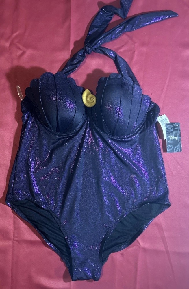 Hot Topic Plus Size 2 Disney Little Mermaid Ursula One Piece Swimsuit Underwire