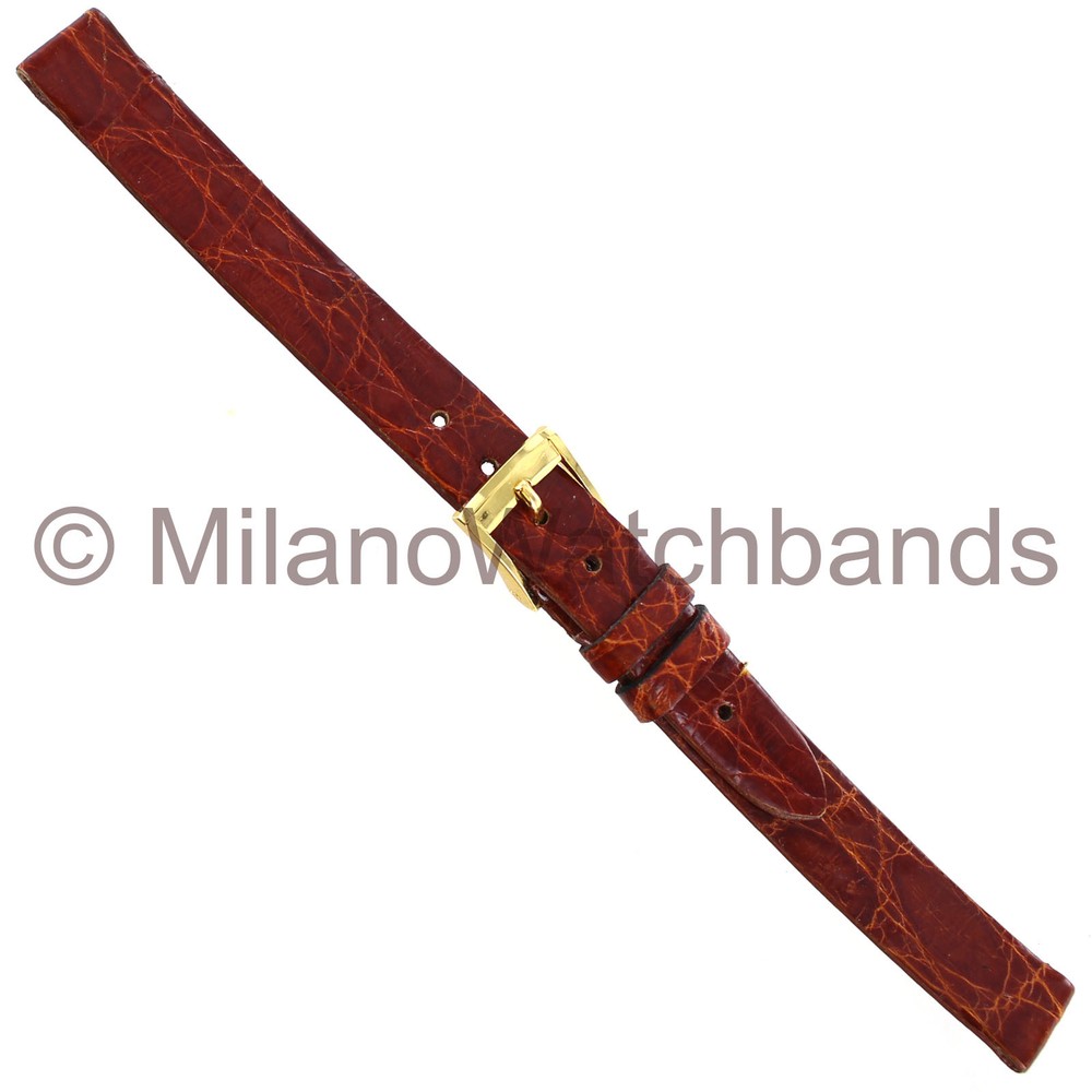 10mm Morellato Genuine Crocodile Tan Ladies Watch Strap 0042-image