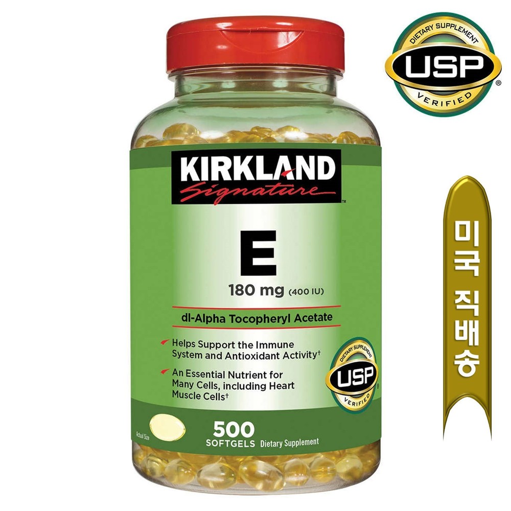 Kirkland Signature Vitamin E 180 mg., 500 Softgels