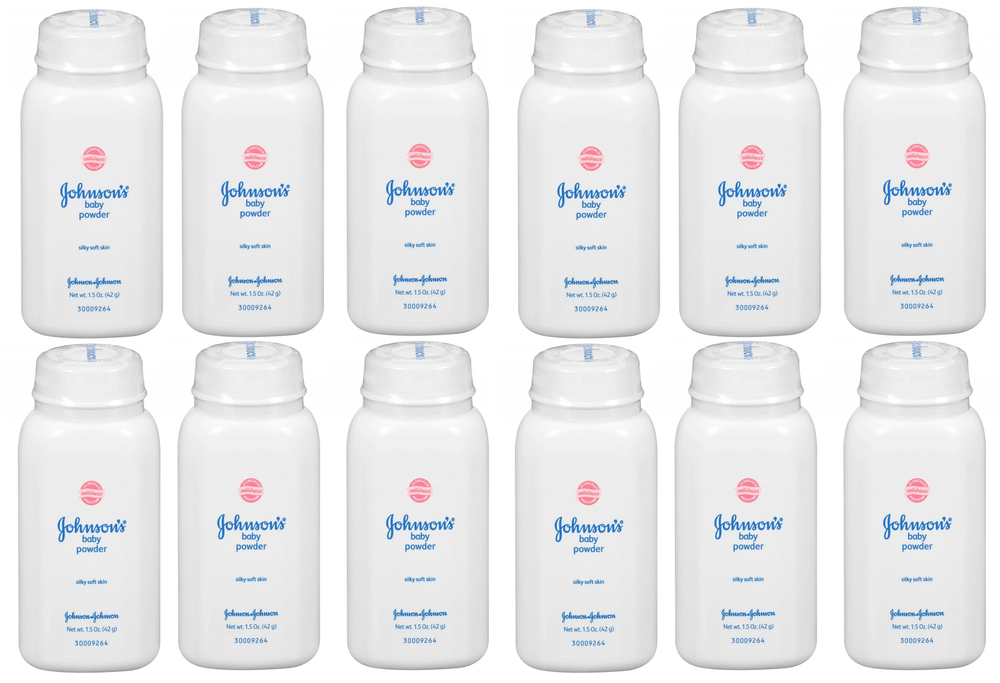 Johnsons Baby Powder Talc 50g 1.7oz Travel Size International version Pack of 12