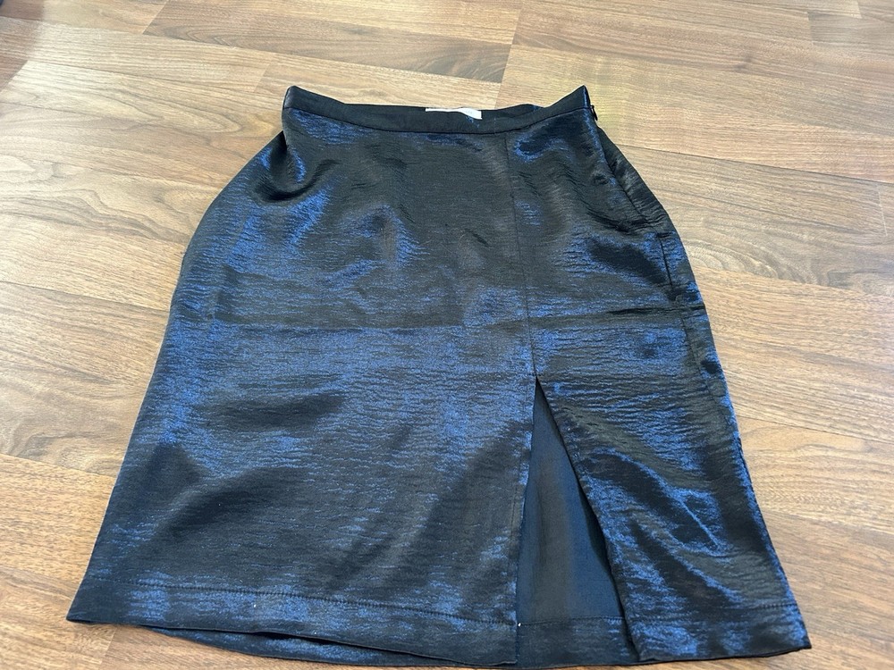 Euc Urban Outfitters Black Satin Skirt Size Small