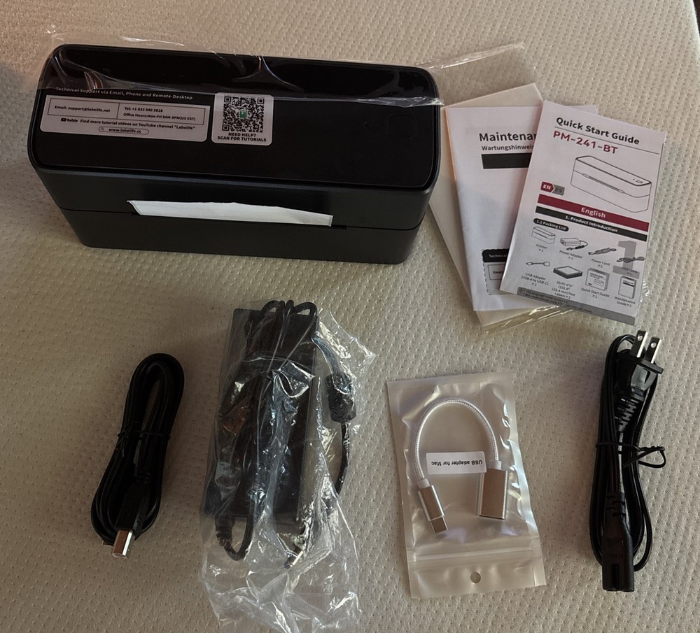 Bluetooth Thermal Label Printer PM-241-BT for Shipping & Logistics-image