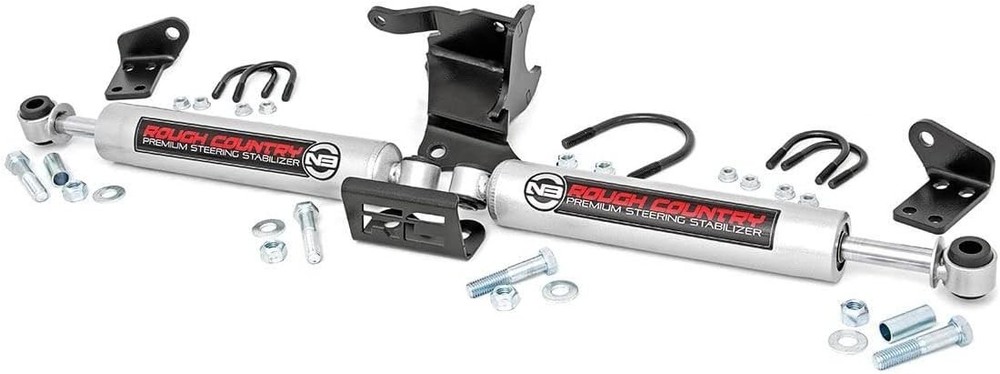 Dual Steering Stabilizer for Jeep Wrangler JL Gladiator JT 2018-2025 2.5-8
