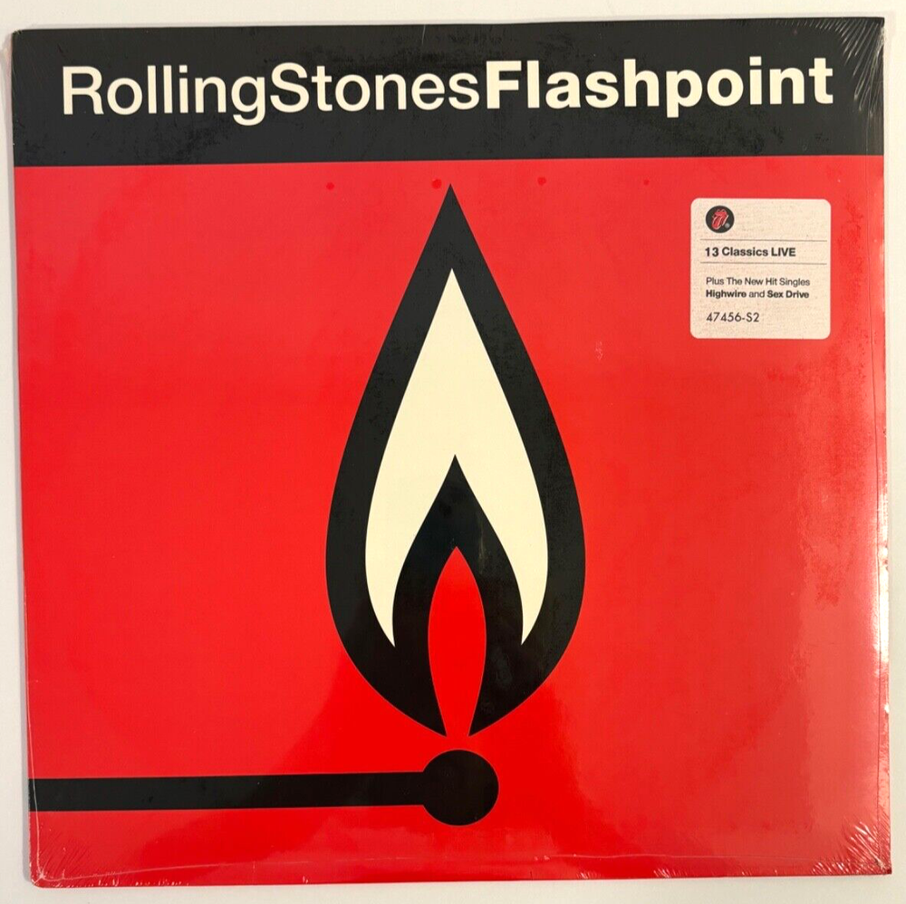 THE ROLLING STONES ~ ORIGINAL LP ~ FLASHPOINT ~ STILL SEALED with HYPE STICKERS!