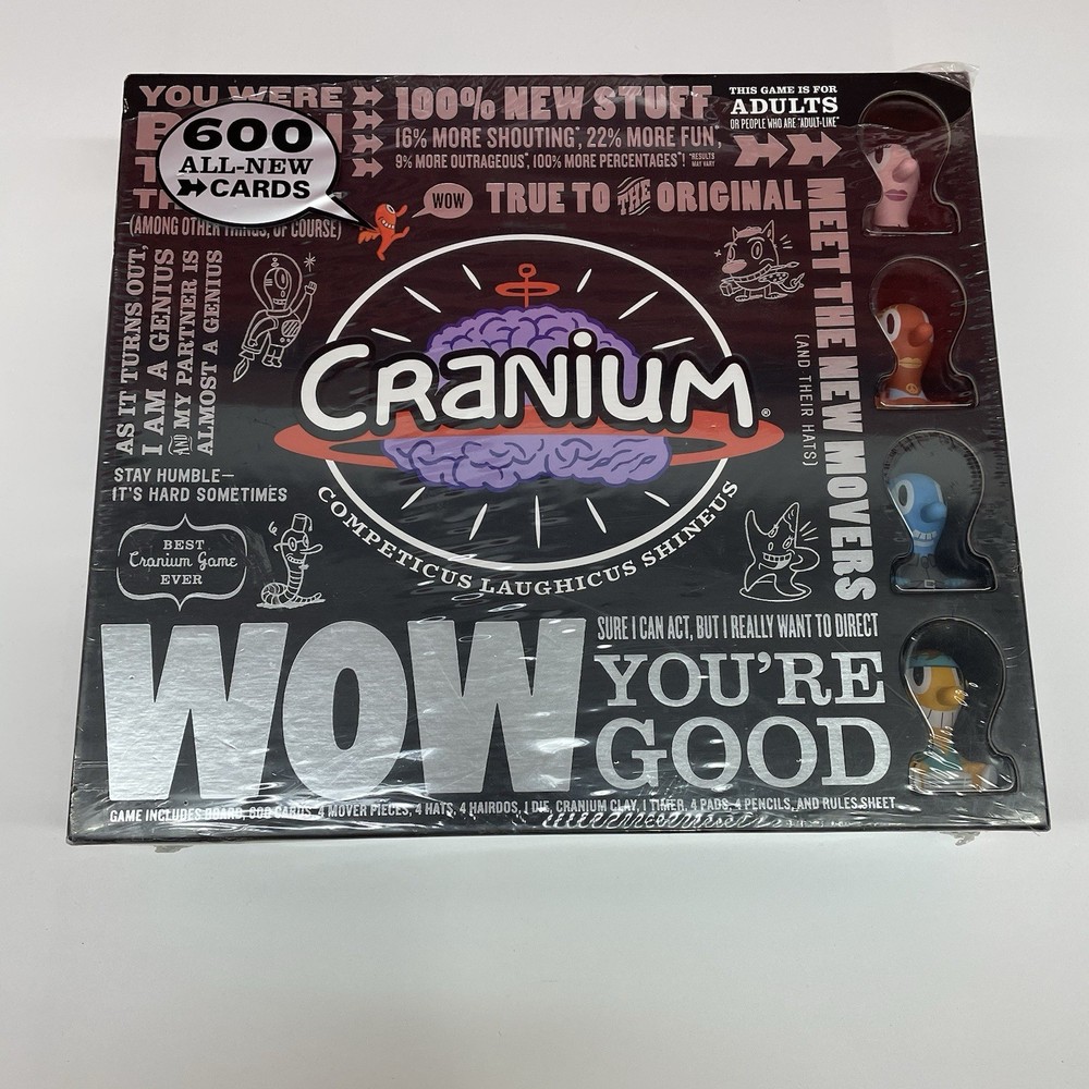 Cranium WOW! You’re Good – Party Board Game (600 All-New Cards) New in Box