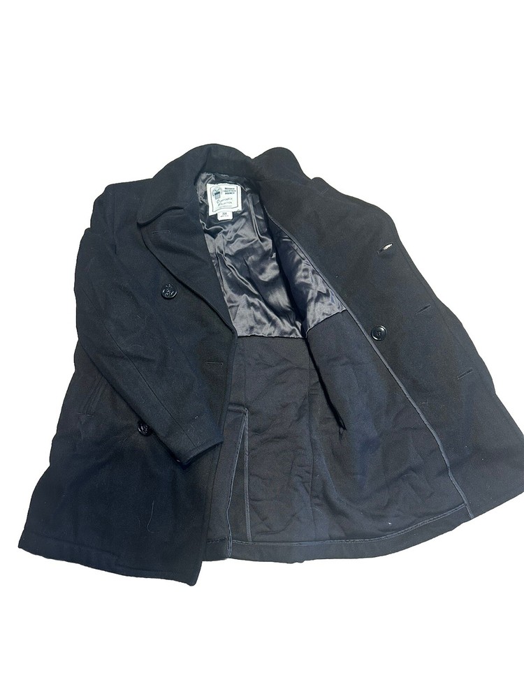 Defense Logistics Agency Wool Navy Peacoat Quarterdeck Collection 36 Reg USN-image