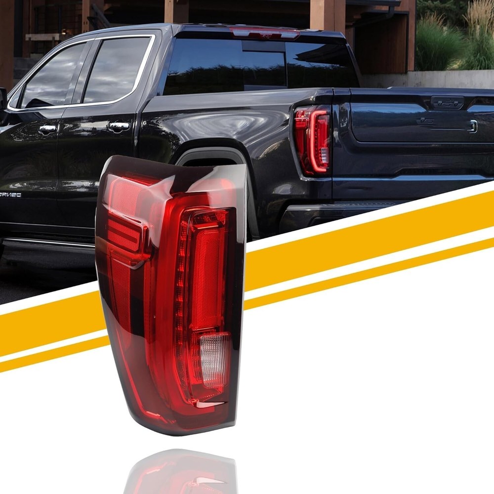 Left Driver Side Tail Light Assembly Rear Lamp LED Type for 2019-2023 GMC Sierra