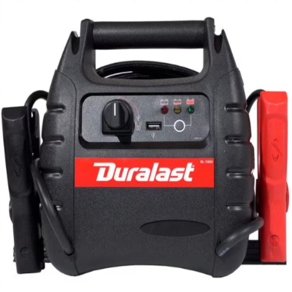 Car Jump Starter, 1000A Peak with 150PSI Tire Inflator Built-InWork Light