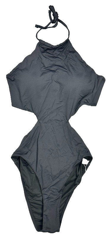Holipick Women’s Black Monokini Cut-Out One-Piece Swimsuit – Size L – NWT