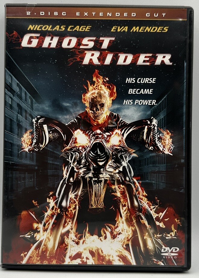Ghost Rider DVD Two-Disc Extended Cut Widescreen Nicolas Cage Great Condition