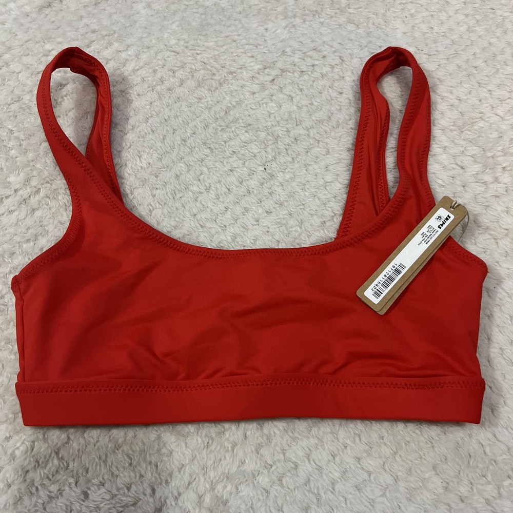 Skims Recycled Tank Bikini Top Size XXS Ruby