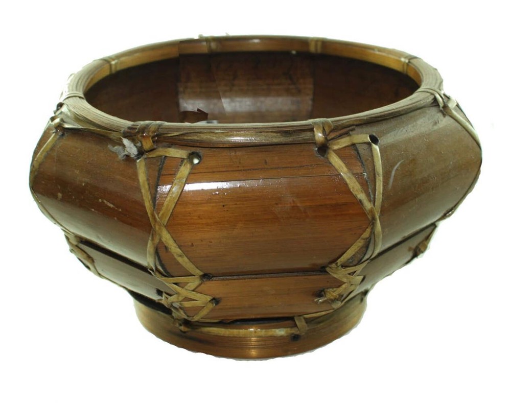 8810 - Handcrafted Elegant Bamboo Flower Basket or Decorative Bowl |12-24|