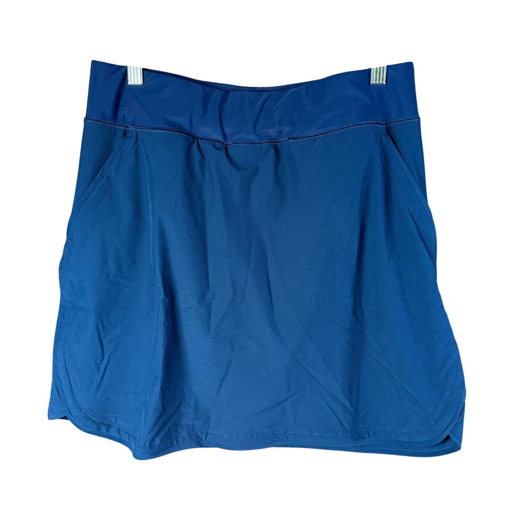 Lands' End Women's 8 Deep Sea Navy Quick Dry Board Skort Swim Skirt