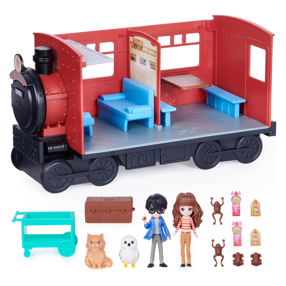 Harry Potter Magical Minis Hogwarts Express Train Toy Set with Fun Play Features