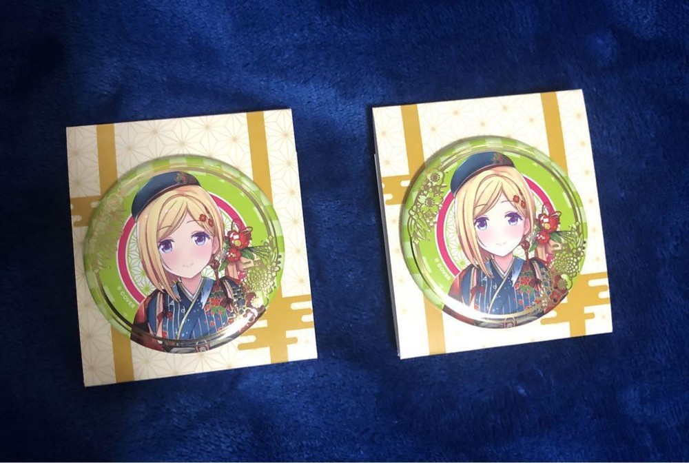 Hololive Random Foil Stamped Can Badgeyear Costume Ver. Aki Rosenthal 2 Pieces