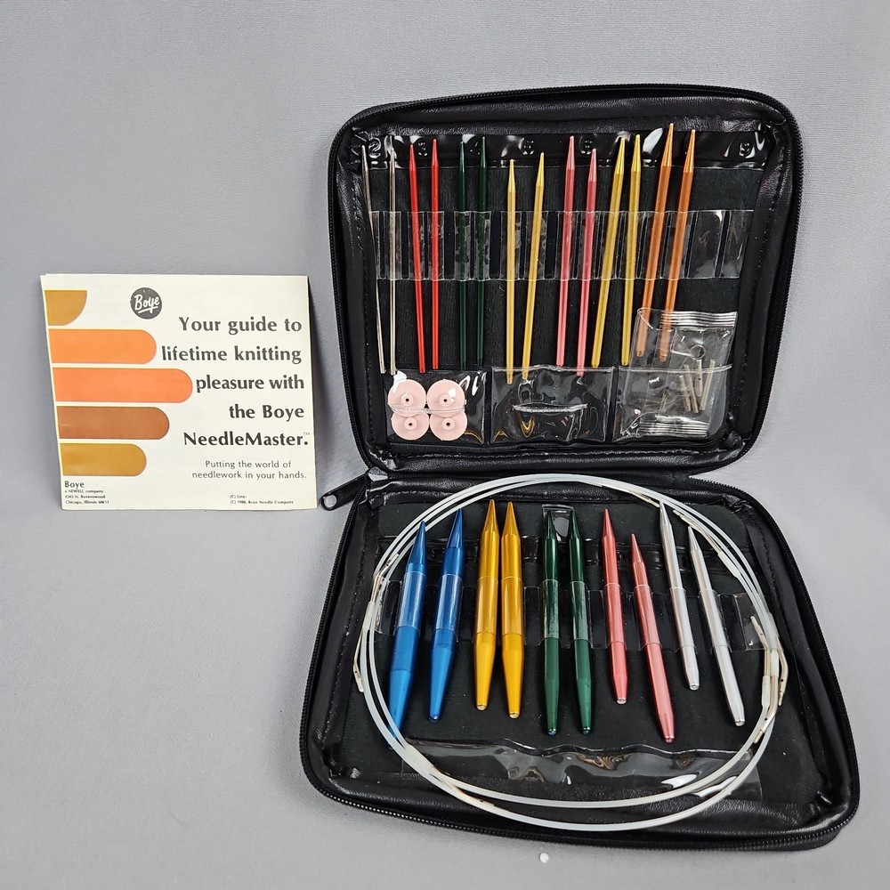 Boye NeedleMaster Interchangeable Knitting Needle Set W/Case - PLEASE READ