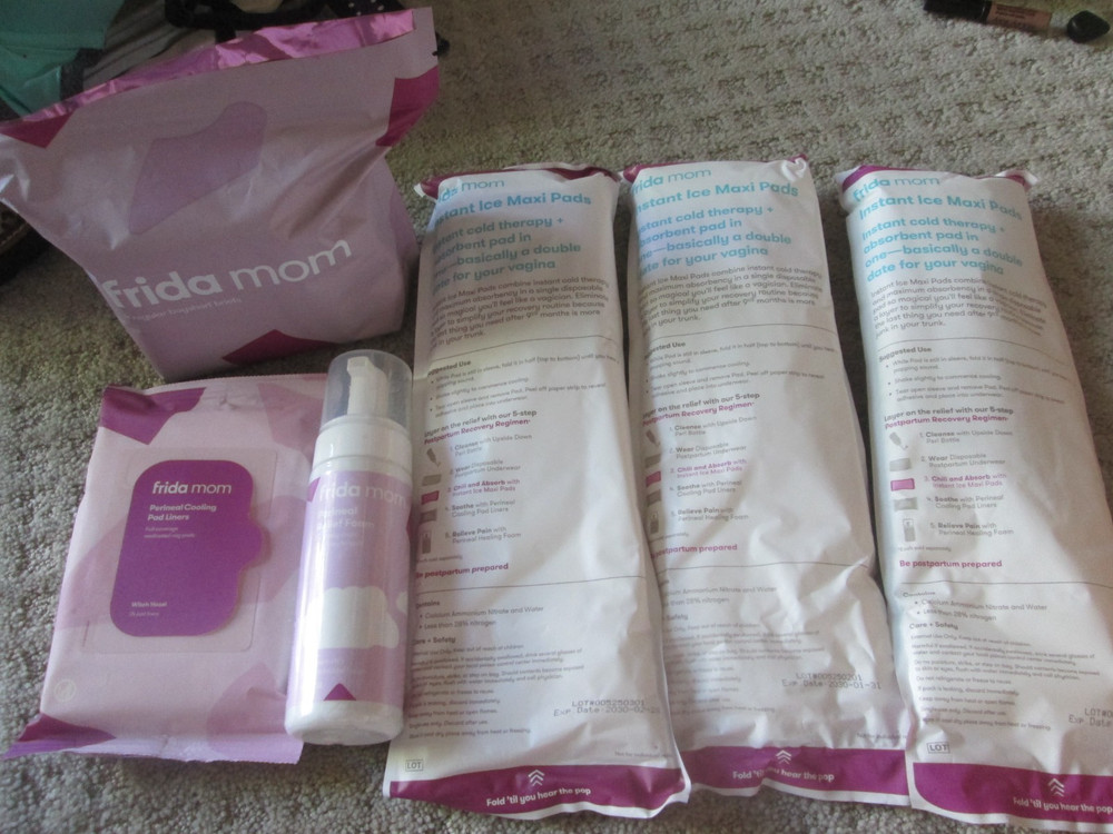 Frida Mom Postpartum Recovery Essentials Kit Cooling Liners Underwear Relief