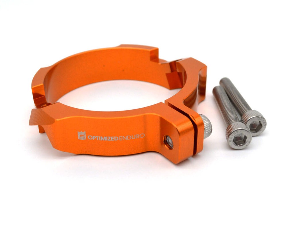 Optimized Enduro Exhaust Flange Guard for KTM 250/300 2023-2026 (Orange)