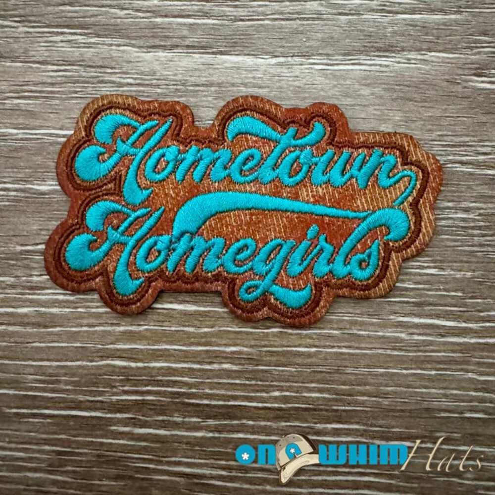 Homegirl Iron-On Leather Patch