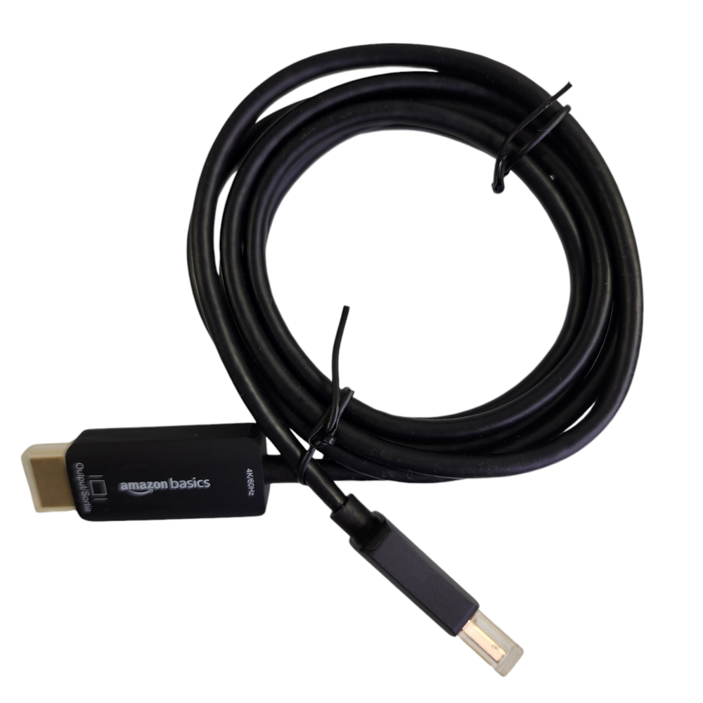 AmazonBasics 3ft DisplayPort to HDMI Cable Supports 4K 60Hz and 1080p-image