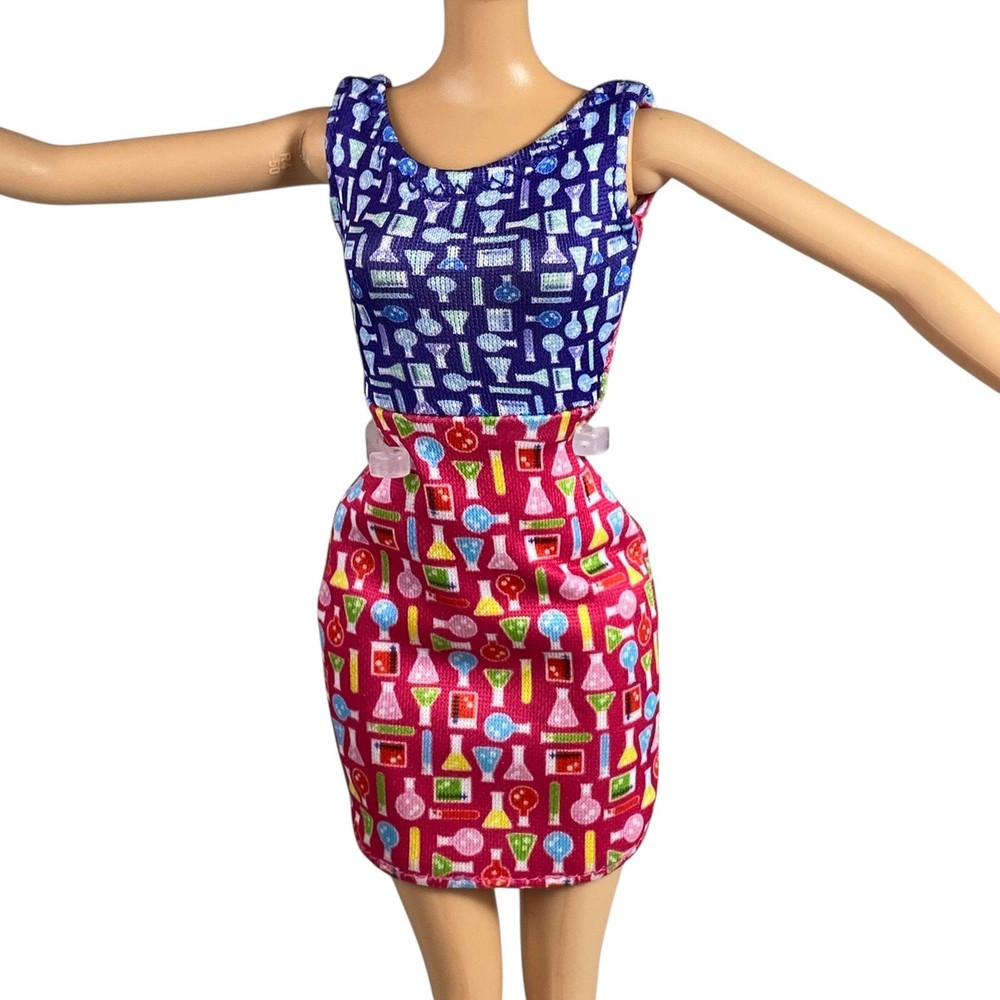 Blue-Top Red-Bottom Barbie Dress Doll