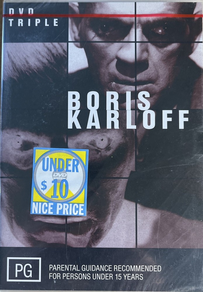 Boris Karloff 3-Movie Collection DVD Brand New Sealed Free Post Australia