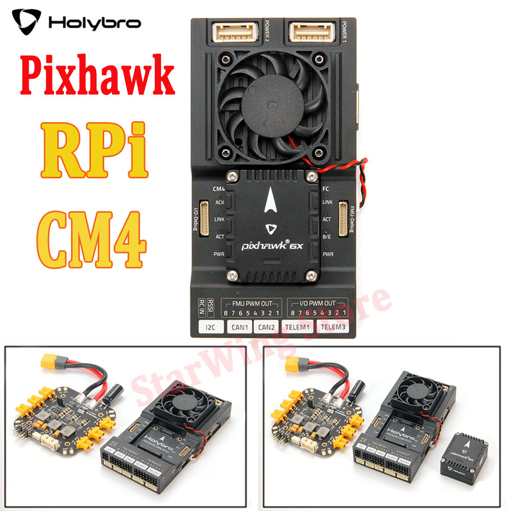 HolyBro Pixhawk RPi CM4 Baseboard Pixhawk 6X Flight ControllerPM03D Power Module
