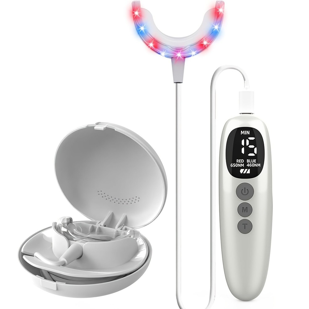 LED Periodontal Light Therapy Device Red Blue Light Treatment for Gum Healt