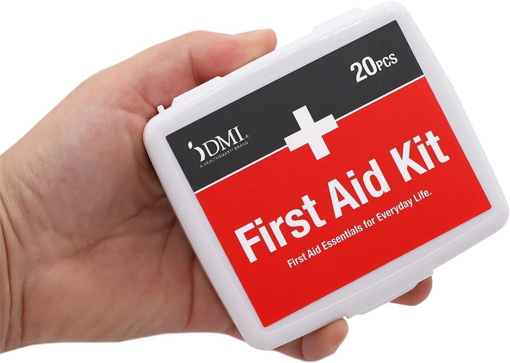 Compact 20-Piece First Aid Kit for Minor Cuts & Emergencies