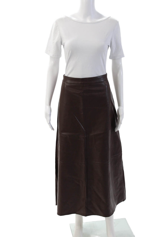 Hailey Women A-Line Maxi Brown Skirt Size 12Free Shipping in US $100+ Orders | $6.95 Orders Below