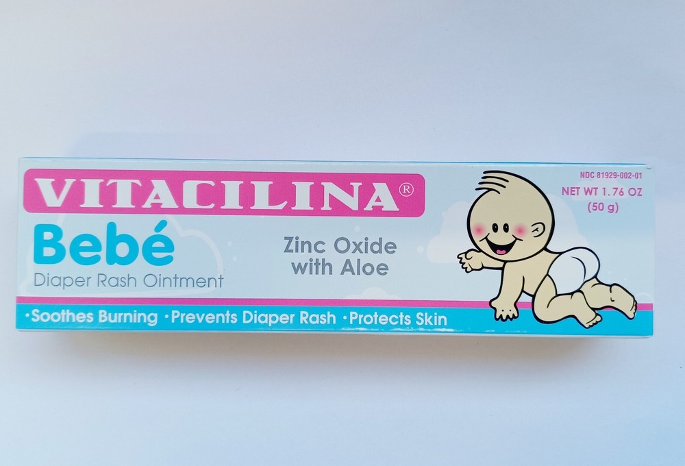 Vitacilina Bebe Diaper Rash Ointment 1.76 oz EXP 11/2025