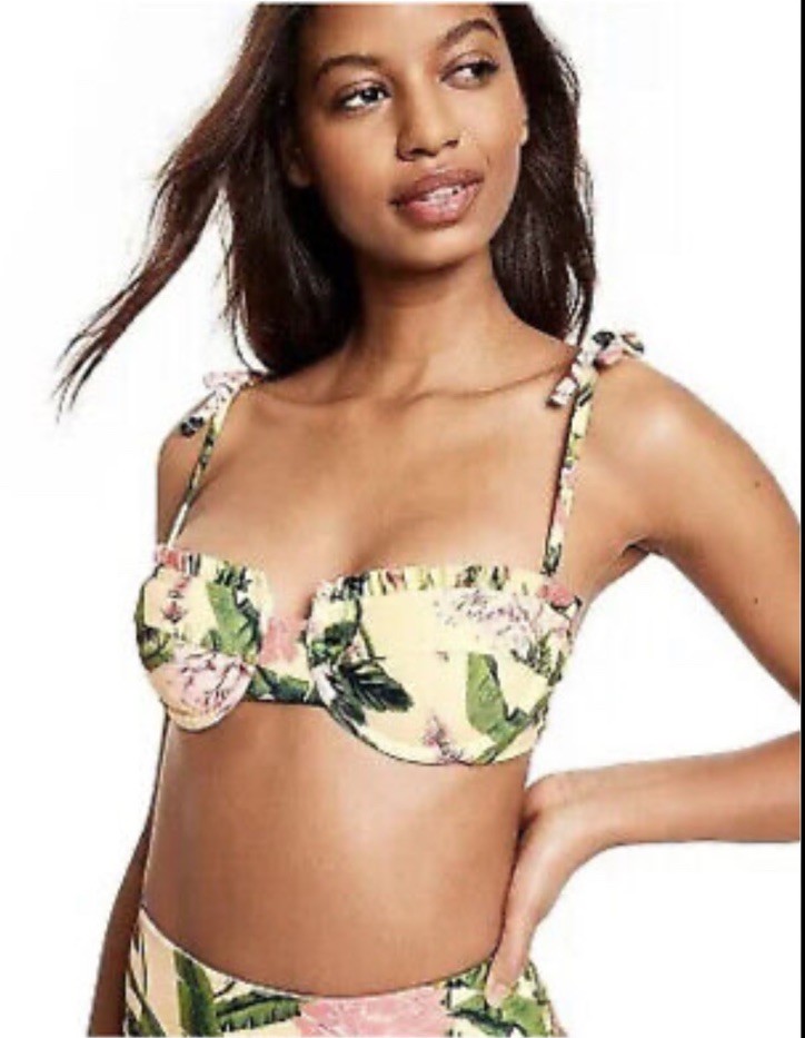 Agua Bandita X Target Women's Peony Botanical Print Underwire Bikini Top Small