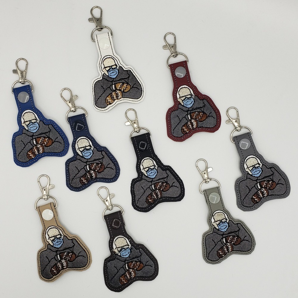 Bernie Sanders Key chain Cold Mittens Embroidered accessory-image