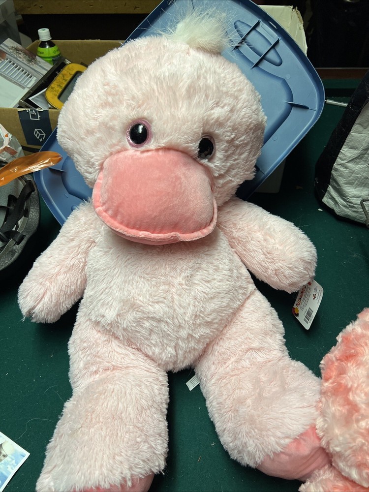 Oversized 21 Inch Pink Duck By Plush Paradise