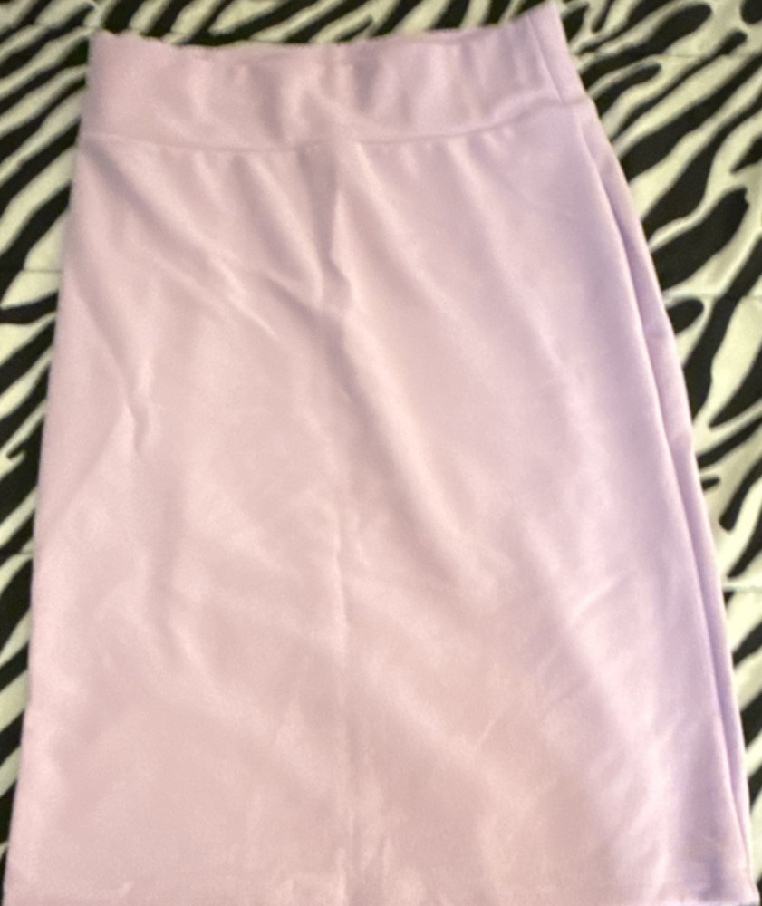 SHEIN Women’s Tall XL Purple Solid Straight Pencil Skirt Knee Length
