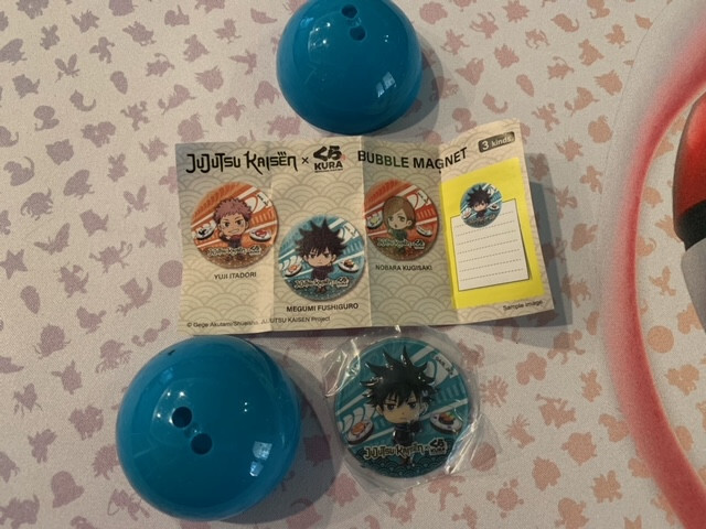 Jujutsu Kaisen Megumi Fushiguro Bubble Magnet - Kura Sushi